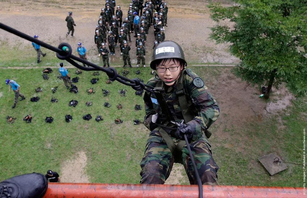 Teenagers Participate Military Special Survival Training Course