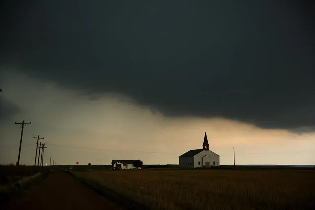 PADUCAH, TX - MAY 10: A thunderstorm rolls into the area in Paducah, Texas, May 10, 2017. Wednesday was the group's third day in the field for the 2017 tornado season for their research project titled 'TWIRL.' With funding from the National Science Foundation and other government grants, scientists and meteorologists from the Center for Severe Weather Research try to get close to supercell storms and tornadoes trying to better understand tornado structure and strength, how low-level winds affect and damage buildings, and to learn more about tornado formation and prediction.   Drew Angerer/Getty Images/AFP