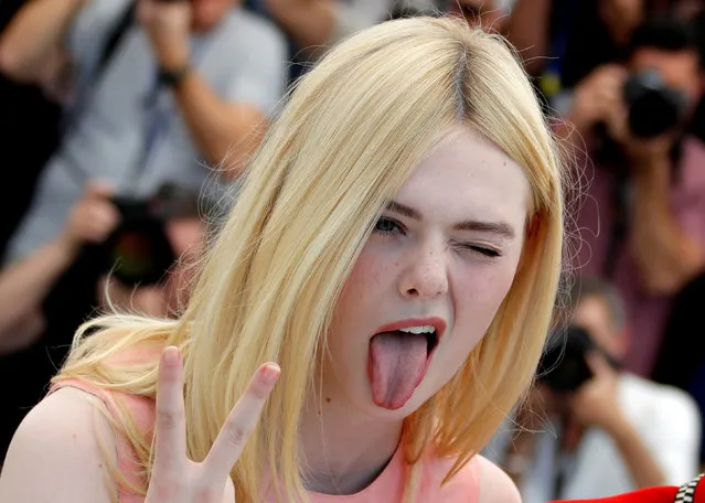 Cast member Elle Fanning attends the “How To Talk To Girls At Parties” screening during the 70th annual Cannes Film Festival at Palais des Festivals on May 21, 2017 in Cannes, France. (Photo by Eric Gaillard/Reuters)