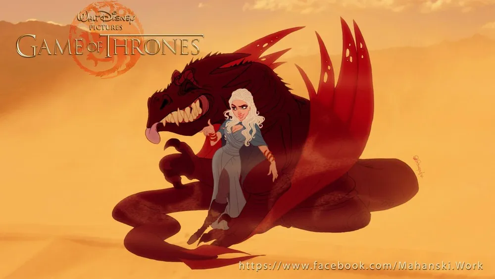Game of Thrones Disney Style by Fernando Mendonca and Anderson Mahans