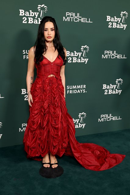 American singer and songwriter Demi Lovato attends the 2025 Baby2Baby Gala presented by Paul Mitchell at Pacific Design Center on November 08, 2025 in West Hollywood, California. (Photo by Monica Schipper/Getty Images)