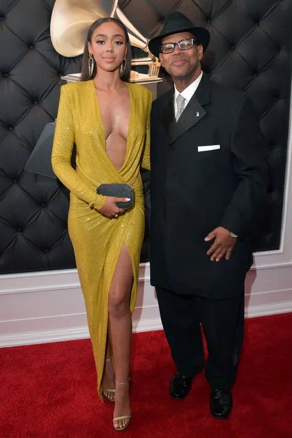 Bella Harris (L) and Jimmy Jam attend the 61st Annual GRAMMY Awards at Staples Center on February 10, 2019 in Los Angeles, California. (Photo by Lester Cohen/Getty Images for The Recording Academy)