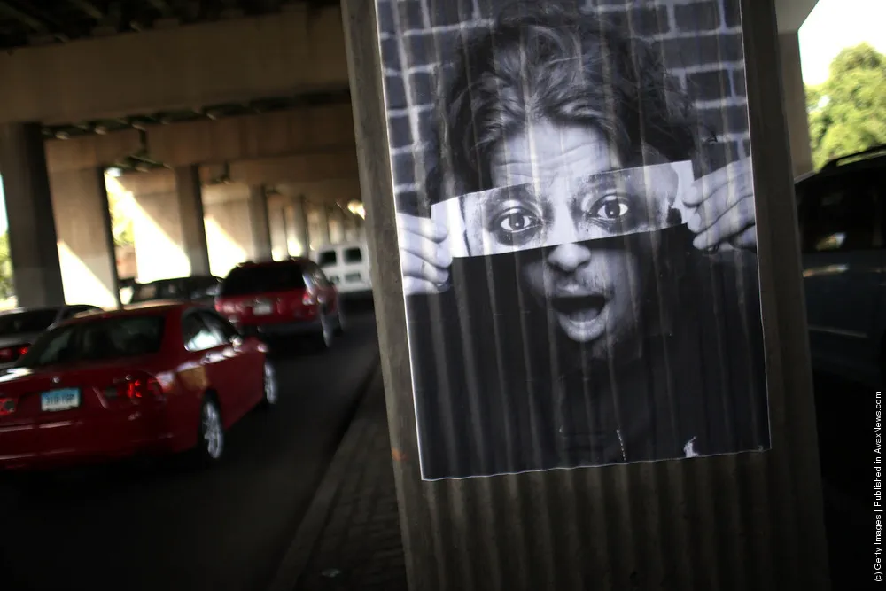 French Street Artist JR Installs Large Scale Portraits In The Bronx