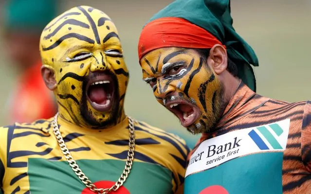 Bangladesh fans during the Inter Parliamentary Cricket World Cup at Teddington Cricket Club in Bushy Park, Teddington, Britain on July 9, 2019. (Photo by Peter Nicholls/Reuters)