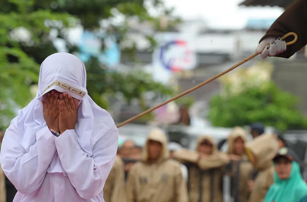 Whipping Punishment in Indonesia