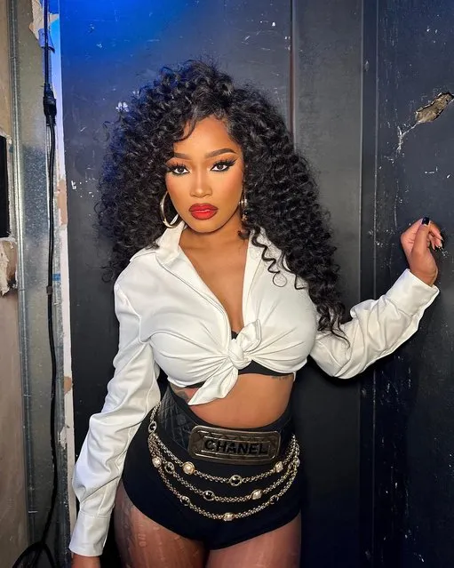 American actress and singer Keke Palmer in the last decade of September 2023 dares to bare in a crop top. (Photo by Keke/Instagram)