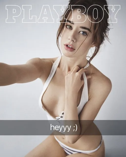 Cover model Sarah McDaniel is shown on the cover of the March 2016 issue of Playboy in this handout photo provided by Playboy magazine, February 4, 2016. Social media personality McDaniel appears on the front cover of the revamped magazine, as it abandons full frontal nudity for the flirty more natural shots of women with some, or no, clothes on. (Photo by Theo Wenner/Reuters/Courtesy Playboy)