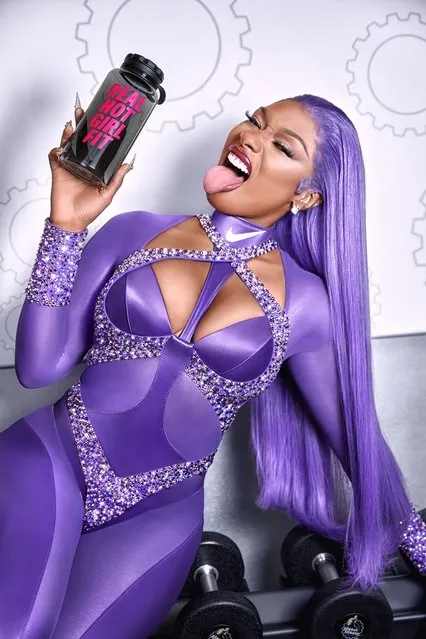 American rapper Megan Thee Stallion early January 2024 has teamed up with Planet Fitness to help her fans – aka hotties – get in shape this year. The campaign features a commercial spot, free in-app Planet Fitness workouts and a limited-edition merch line, which benefits Megan's non-profit, The Pete & Thomas Foundation. (Photo by Instagram)