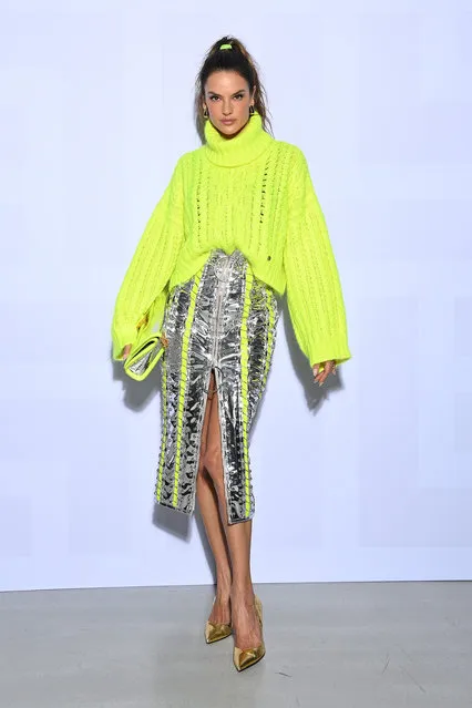 Brazilian-American model Alessandra Ambrosio attends the Balmain Festival as part of Paris Fashion Week Womenswear Spring/Summer 2022 at La Seine Musicale on September 29, 2021 in Boulogne-Billancourt, France. (Photo by Pascal Le Segretain/Getty Images For Balmain)