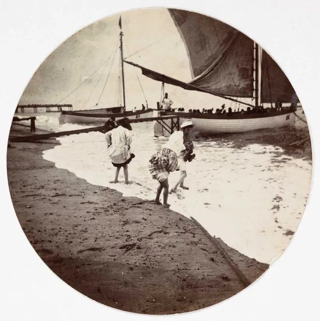 Children paddling in the sea, about 1890. (Photo by Collection of National Media Museum/Kodak Museum)