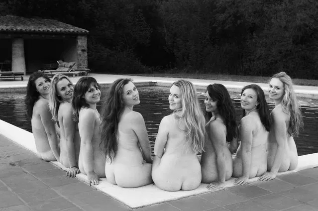 A Rowing Team who Bared All for a Charity Calendar. (Photo by 2014 Women's Naked Rowing Calendar)