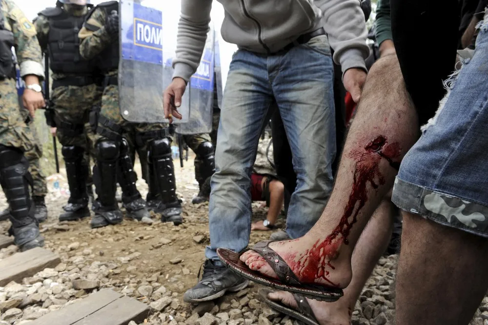 Crush at Macedonian Border