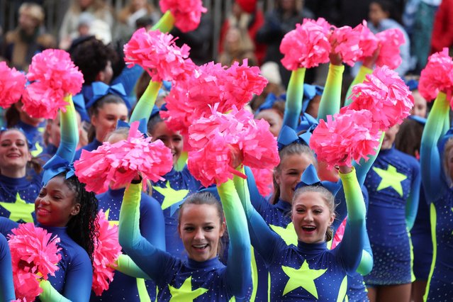 Performers participate during the Macy's Thanksgiving Day Parade 2025, in New York City, U.S., November 27, 2025. (Photo by Brendan McDermid/Reuters)