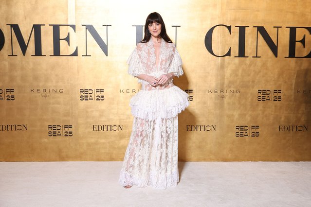 American actress Dakota Johnson attends Women In Cinema during Red Sea International Film Festival 2025 on December 05, 2025 in Jeddah, Saudi Arabia. (Photo by Daniele Venturelli/Getty Images for The Red Sea International Film Festival)