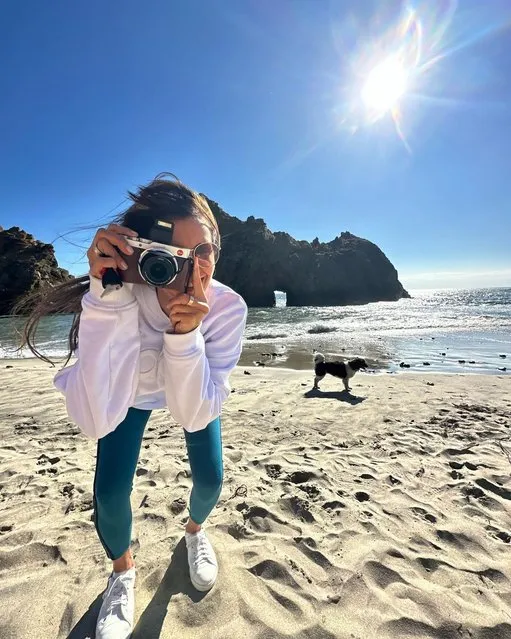Canadian actress Nina Dobrev practices her photography skills in Big Sur in the last decade of September 2023. (Photo by Nina/Instagram)