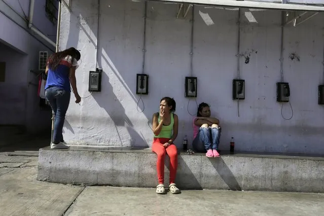 Female inmates are seen outside their cells in the Topo Chico prison during a media tour in Monterrey, Mexico, February 17, 2016. (Photo by Daniel Becerril/Reuters)