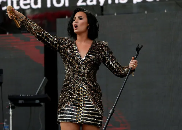 Singer Demi Lovato performs during KIIS-FM Wango Tango concert at StubHub Center in Carson, U.S., May 14, 2016. (Photo by Mario Anzuoni/Reuters)