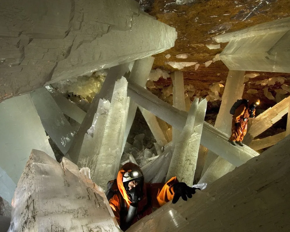 Giant Crystal Cave in Naica, Mexico