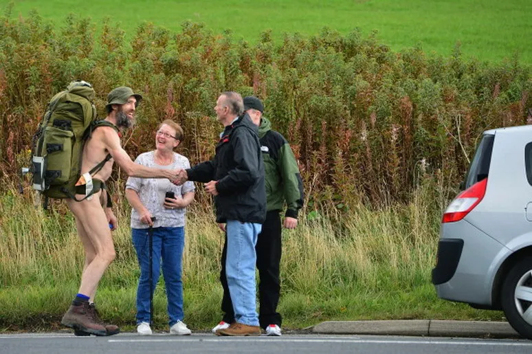 Naked Rambler Stephen Gough Makes His Way South Following Release From Saughton Prison