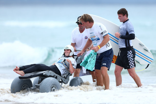 Annie Goldsmith during the 2025 Australian Para Surfing Titles on March 25, 2025 in Byron Bay, Australia. (Photo by Chris Hyde/Getty Images)