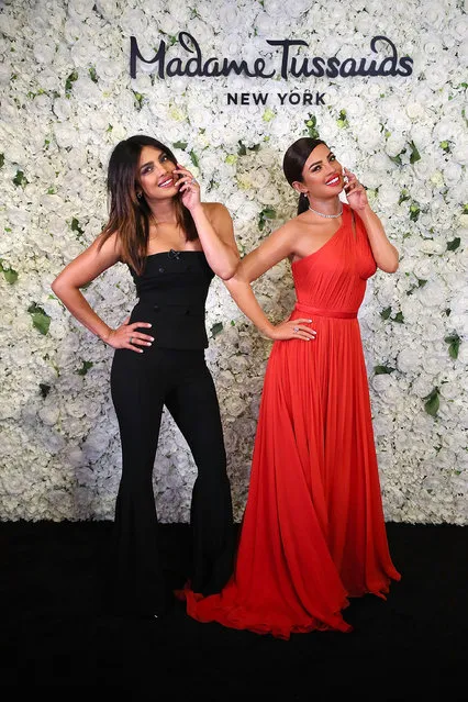 Priyanka Chopra-Jonas launches first ever figure at Madame Tussauds on February 6, 2019 in New York City. (Photo by Astrid Stawiarz/Getty Images for Madame Tussauds New York)