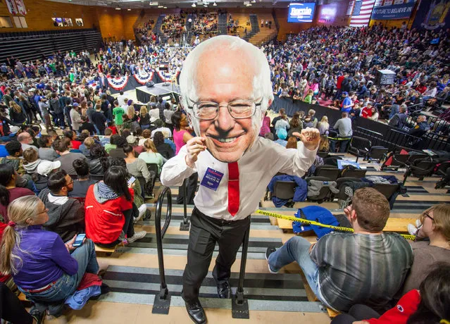 A view of atmosphere at the Bernie Sanders rally at McCann Arena at Marist College on April 12, 2016 in Poughkeepsie, New York. (Photo by Kenneth Gabrielsen/Getty Images)