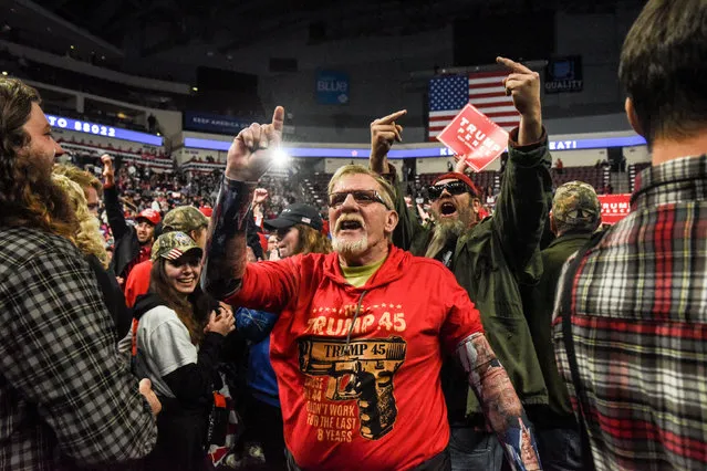 Supporters attend a campaign rally for U.S. President Donald Trump in Hershey, Pennsylvania, U.S., December 10, 2019. (Photo by Stephanie Keith/Reuters)