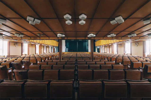 Lecture hall – Former Hitler Youth training school. (Photo by Daniel Barter/Caters News)