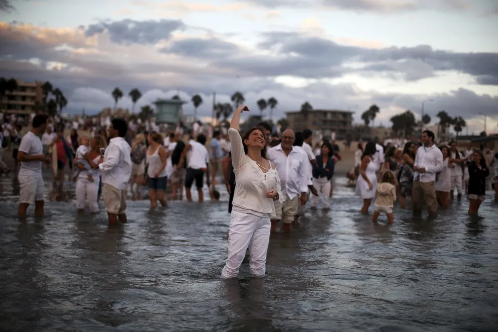 Jewish New Year Celebration on Venice Beach in Los Angeles