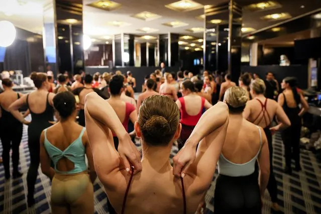 Dancers audition to be Rockettes for the “2023 Christmas Spectacular Starring the Radio City Rockettes” at Radio City Music Hall in in New York City, U.S., April 20, 2023. (Photo by Brendan McDermid/Reuters)