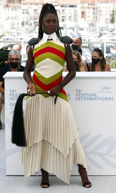 British actress Jodie Turner-Smith poses during a photocall for the film “After Yang” as part of the Un Certain Regard selection at the 74th edition of the Cannes Film Festival, southern France, on July 8, 2021. (Photo by Johanna Geron/Reuters)