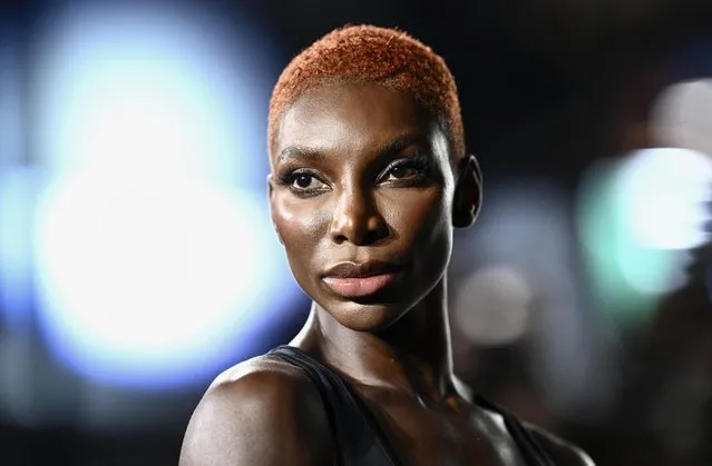 British screenwriter and actress Michaela Coel attends the European Premiere of Marvel Studios' “Black Panther: Wakanda Forever” in Leicester Square on at Cineworld Leicester Square on November 03, 2022 in London, England. (Photo by Gareth Cattermole/Getty Images for Disney)