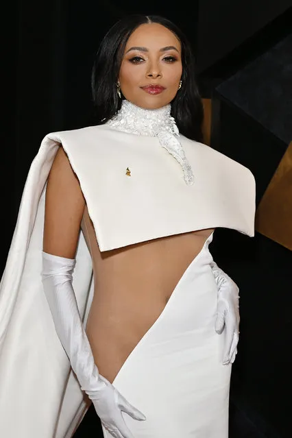 American actress and singer Kat Graham attends the 66th GRAMMY Awards at Crypto.com Arena on February 04, 2024 in Los Angeles, California. (Photo by Lester Cohen/Getty Images for The Recording Academy)