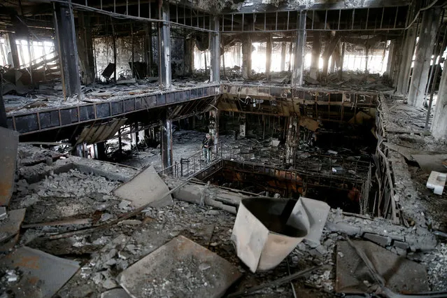 General view of the library of the University of Mosul burned and destroyed during the battle with Islamic State militants, in Mosul, Iraq January 30, 2017. (Photo by Ahmed Jadallah/Reuters)