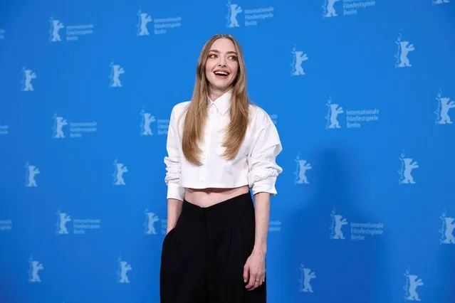 Cast member Amanda Seyfried attends a photocall to promote the movie “Seven Veils” at the 74th Berlinale International Film Festival in Berlin, Germany, February 22, 2024. (Photo by Liesa Johannssen/Reuters)