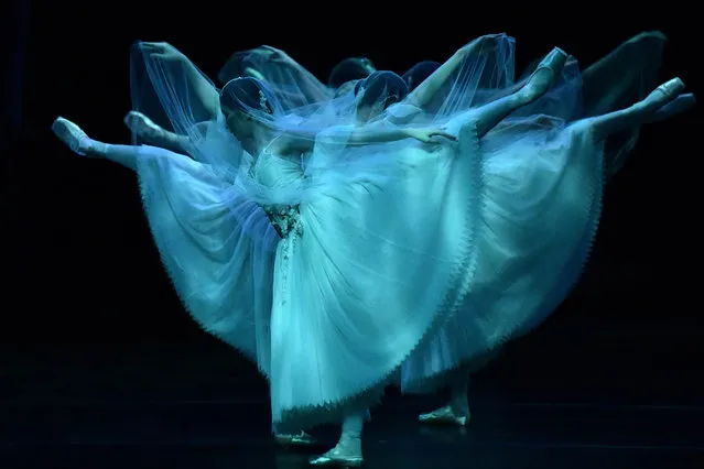 Ballet dancers from the Australian Ballet perform during a dress rehearsal of the ballet classic “Giselle” at the Sydney Opera House in Sydney, New South Wales, Australia, 30 April 2019. Created in 1986 by Maina Gielgud, former Artistic Director of The Australian Ballet, Giselle returns exclusively to Sydney from 01 to 18 May 2019. (Photo by Bianca De Marchi/EPA/EFE/Keystone)