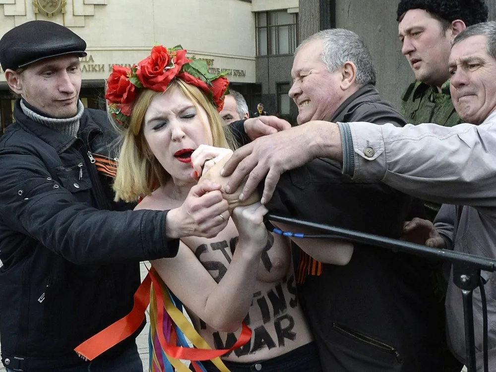 Femen Protesters in Crimea