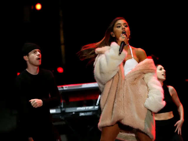 Singer Ariana Grande performs during KIIS-FM Wango Tango concert at StubHub Center in Carson, U.S., May 14, 2016. (Photo by Mario Anzuoni/Reuters)
