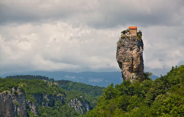 Katskhi Pillar In Georgia