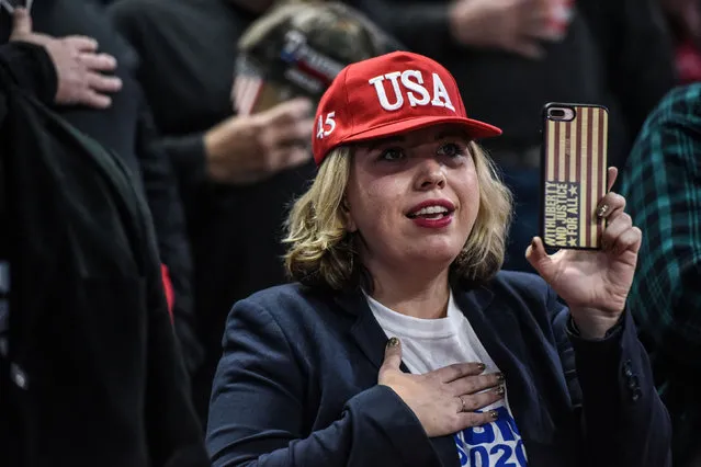 Supporters attend a campaign rally for U.S. President Donald Trump in Hershey, Pennsylvania, U.S. December 10, 2019. (Photo by Stephanie Keith/Reuters)