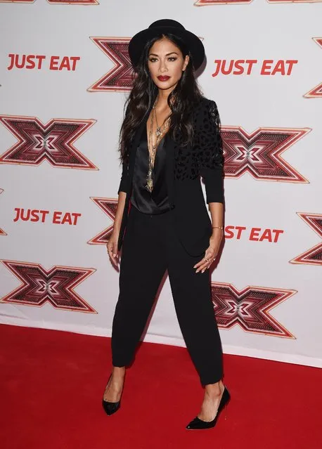 Nicole Scherzinger during The X Factor series 14 red carpet press launch at Picturehouse Central on August 30, 2017 in London, England. (Photo by Flynet Pictures)