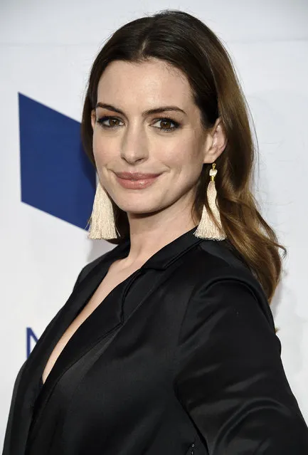 Actress Anne Hathaway attends the 68th National Book Awards Ceremony and Benefit Dinner at Cipriani Wall Street on Wednesday, November 15, 2017, in New York. (Photo by Evan Agostini/Invision/AP Photo)