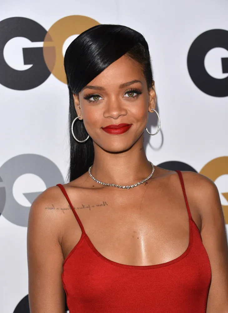 Rihanna Arrives at the GQ Men Of The Year Party