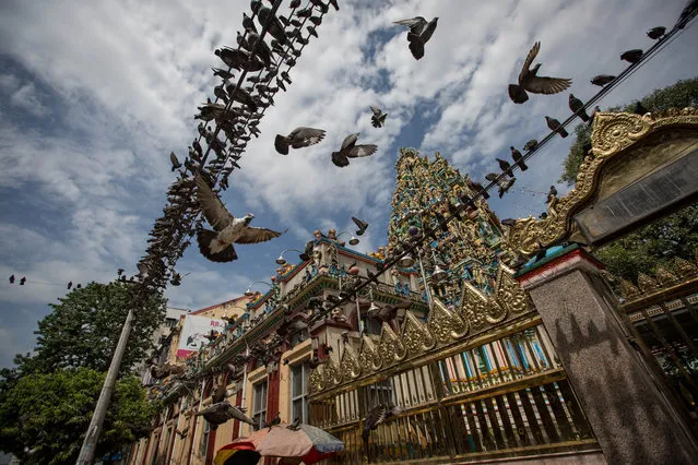 The Shri Kali Hindu temple in Yangon, Myanmar on October 28, 2015. Hinduism in Myanmar is practised by 2% of the population – about 840,000 people. (Photo by Guillaume Payen/ZUMA Press/Corbis)