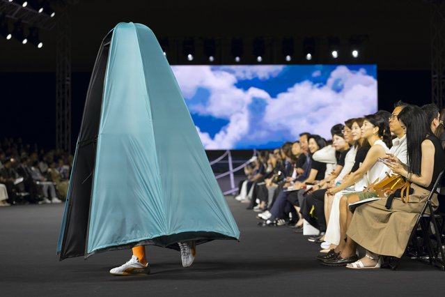 A model walks the runway during the Lie show at Seoul Fashion Week S/S 2026 on September 04, 2025 in Seoul, South Korea. (Photo by Justin Shin/Getty Images)