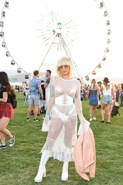Festivalgoer attends the 2018 Coachella Valley Music And Arts Festival Weekend 1 at the Empire Polo Field on April 14, 2018 in Indio, California. (Photo by Frazer Harrison/Getty Images for Coachella)