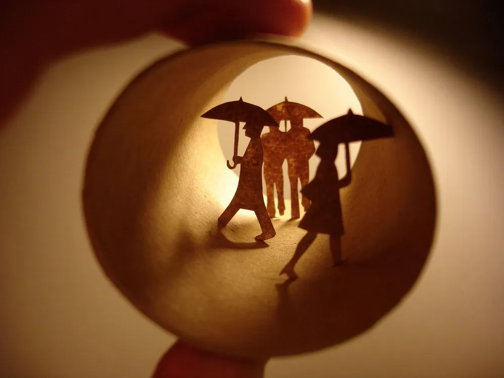 Toilet Paper Roll Art by Anastassia Elias