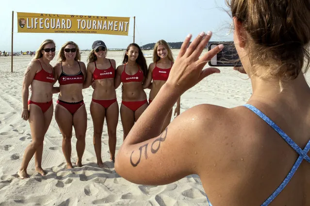 The National parks department hosts the 30th annual “All-Women Lifeguard Tournament” in Sandy Hook NJ. July 30, 2014. (Photo by Anthony Causi)