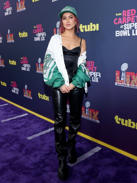 Canadian TV personality Kaitlyn Bristowe at Tubi Super Bowl LIX Arrivals Carpet, New Orleans, USA on February 9, 2025. (Photo by Chad Salvador/Picture Group for Fox Sports/Rex Features/Shutterstock)