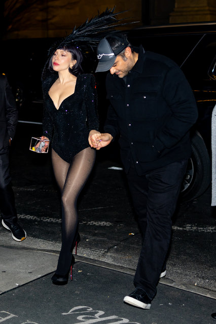 Lady Gaga and Michael Polansky are seen at the “Saturday Night Live” after party at L'Avenue on March 08, 2025 in New York City. (Photo by The Hapa Blonde/GC Images)